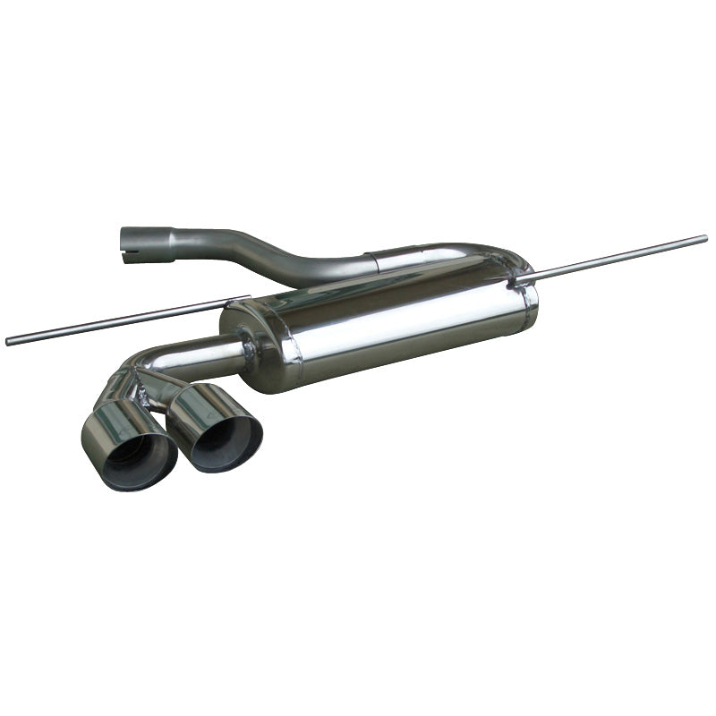 InoXcar, échappement sport, compatible avec Audi A3 8P 2.0 TDi (140HP) 2003- 2x76mm Racing