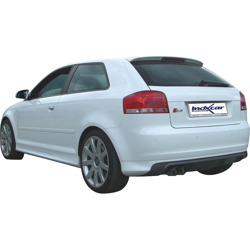 InoXcar, échappement sport, compatible avec Audi S3 8P 2.0 TFSi (265HP) 2006- 2x80mm Racing
