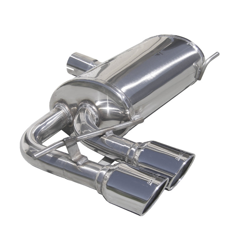 InoXcar, Sport Exhaust, fits Audi S3 8P Sp.back 2.0 TFSi (265HP) 2008- 2x80mm X-Race (Ø65mm)