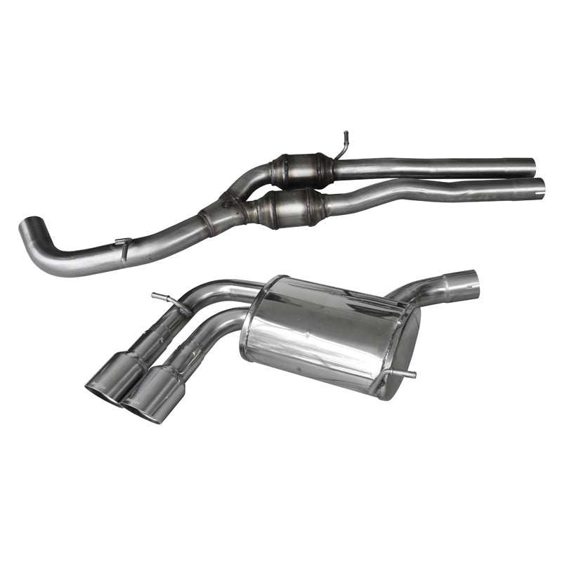 InoXcar, Dual sports exhaust + center muffler, fits Audi RS3 2.5TFSI Quattro (340HP) 2011- Left/Right 2x90mm Racing