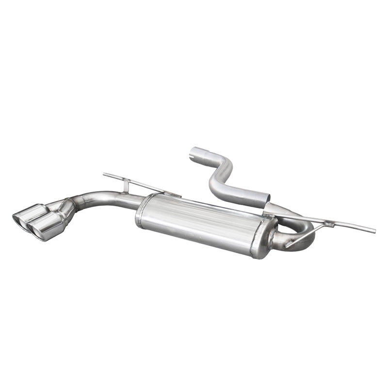 InoXcar, Sports exhaust, fits Audi A3 (8V Sportback) 1.8 TFSI 180hp 2013- 2x80mm X-Race
