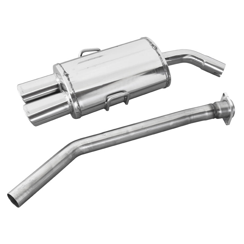InoXcar, sportuitlaat, past op BMW 3-Series E36 323i 24v 1992- 2x90x70mm