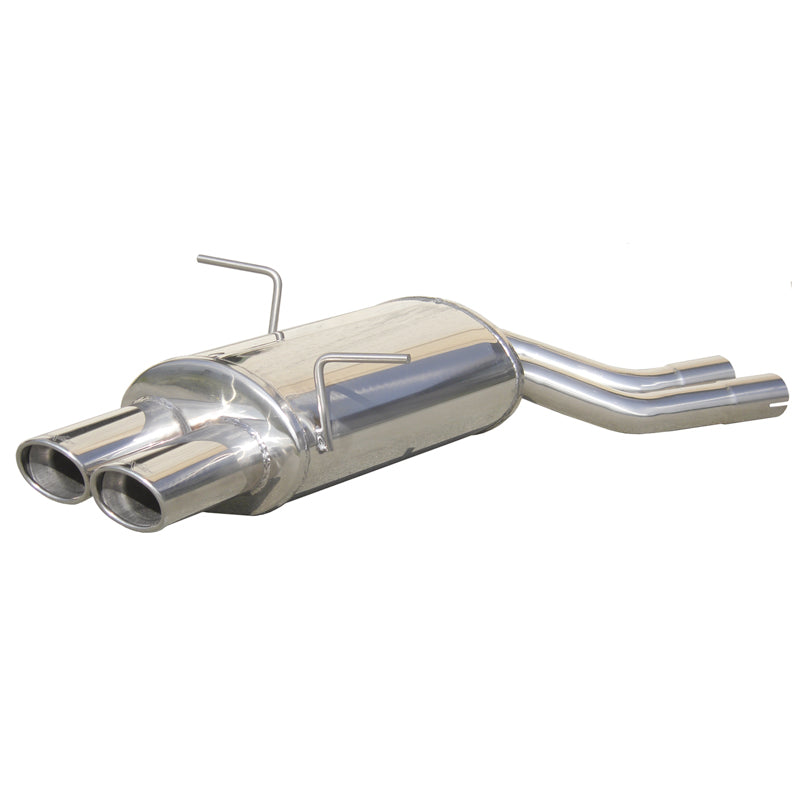 InoXcar, Sports exhaust, fits BMW 3-Series E46 320i 1998- 2x90x70mm