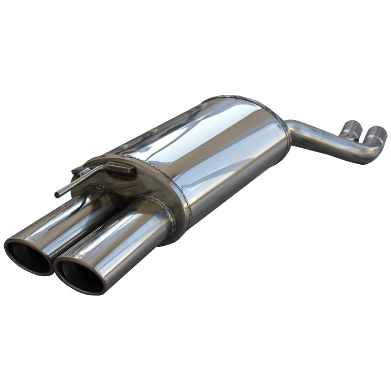 InoXcar, échappement sport, compatible avec BMW 3-Series E46 330D 2000- 2x90x70mm