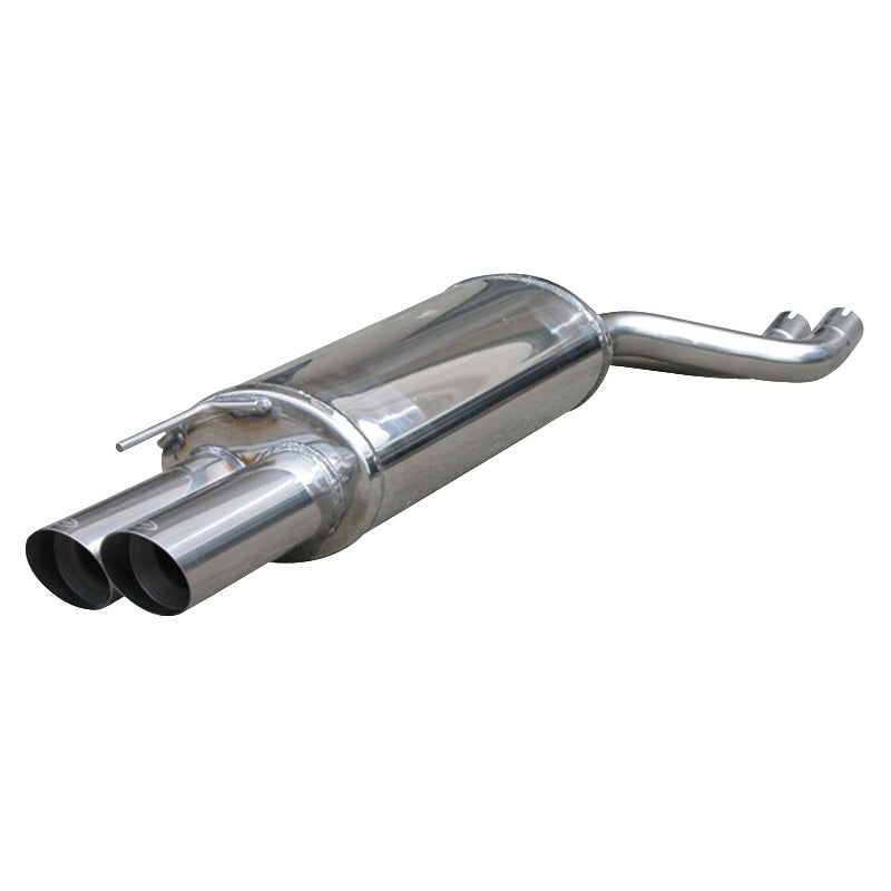 InoXcar, échappement sport, compatible avec BMW 3-Series E46 330D 2000- 2x80mm Racing