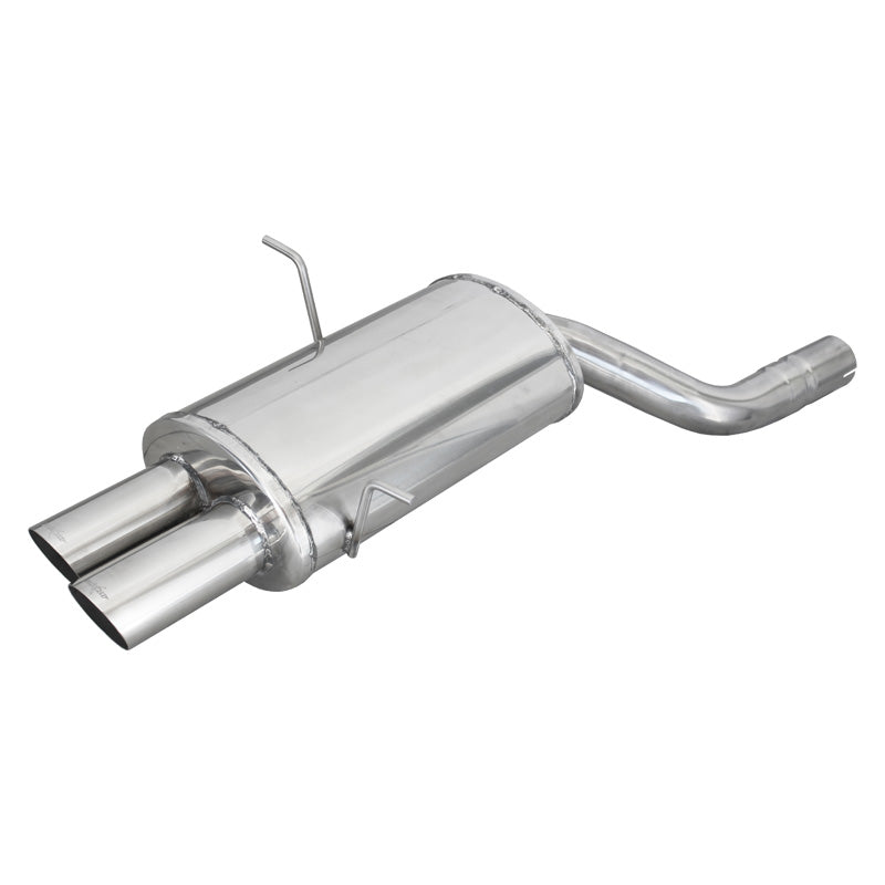 InoXcar, échappement sport, compatible avec BMW 3-Series E46 323i/Ci/Xi 1998- 2x80mm Racing