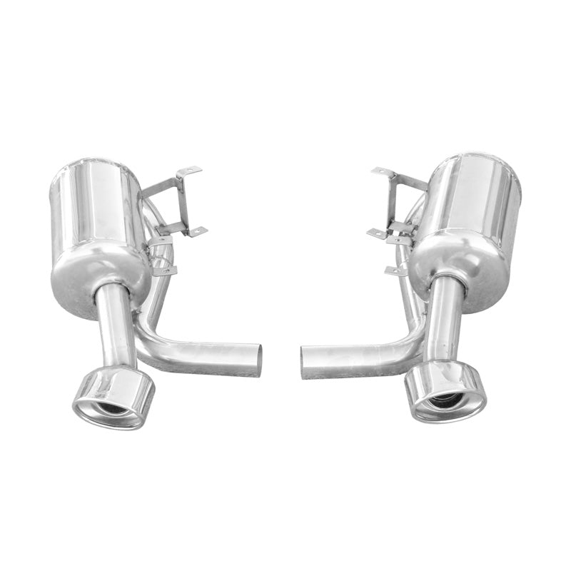 InoXcar, Dual sports exhaust, fits Porsche 996 GT3 RS 2003-04 Left/Right 120x80mm Oblique