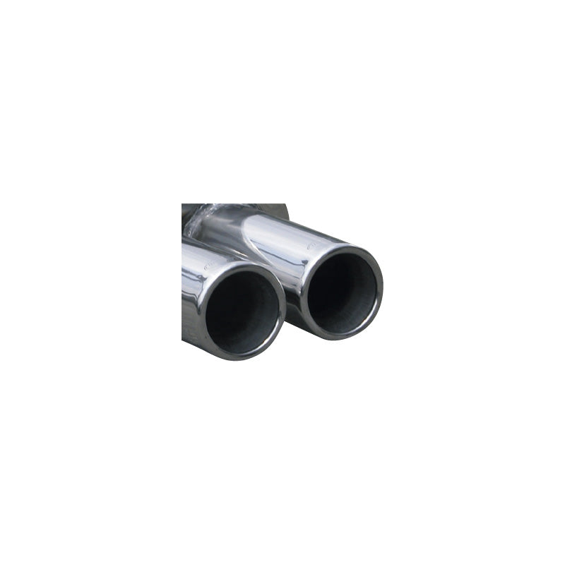 InoXcar, Sports exhaust, fits Volkswagen Polo 6N2 1.6 16v + GTi 1999-2002 2x80mm