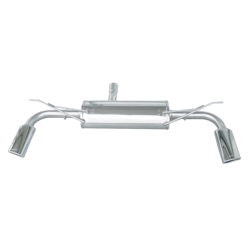 InoXcar, Dual sports exhaust, fits Audi Q7 3.0 TDi V6 (233HP) 2006- Left/Right 120x80mm Oblique