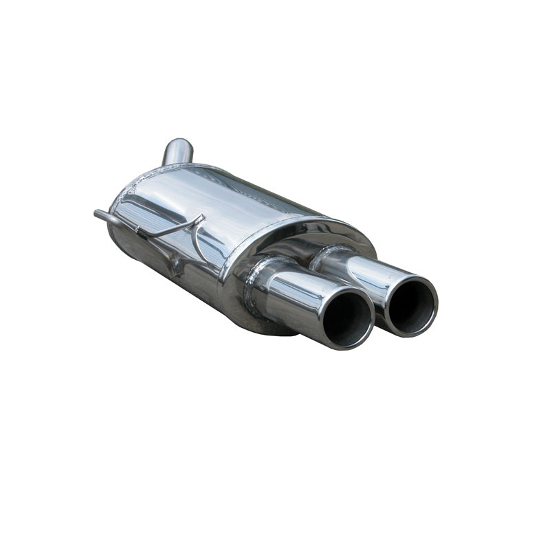 InoXcar, sportuitlaat, past op Renault Clio RS (Fase 1) 2000- 2x80mm