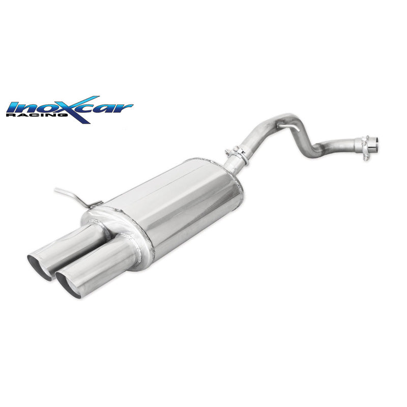 InoXcar, échappement sport, compatible avec Volkswagen Golf IV 1.9 TDI 90hp 1997- 2x75mm Racing