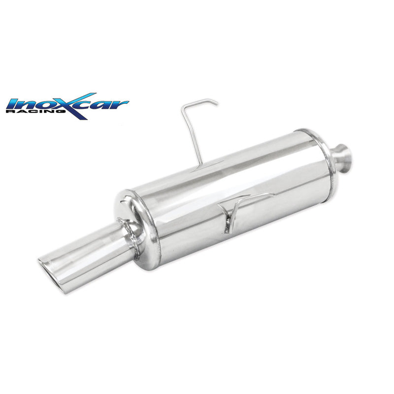 InoXcar, Sports exhaust, fits Peugeot 106 1.4 75hp 1996-2003 1x90mm Rally