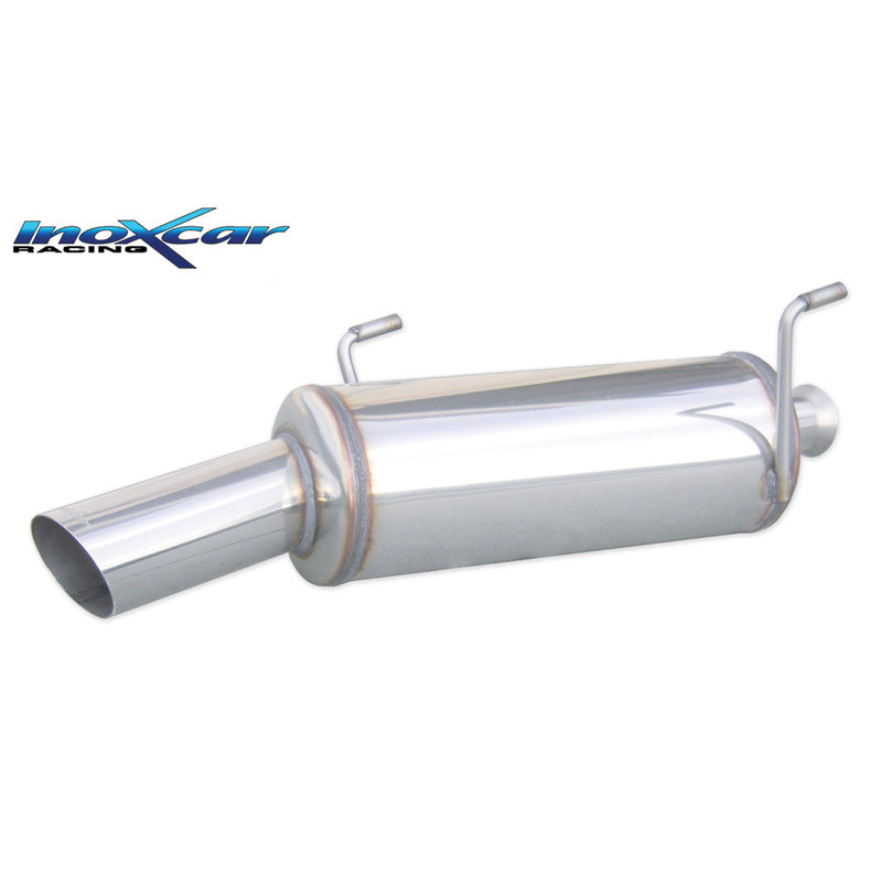 InoXcar, Échappement sport, convient à Peugeot 206 16v GTI 136hp 1994-2004 1x90mm Rally