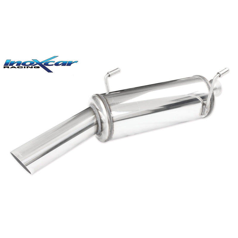 InoXcar, échappement sport, convient à Peugeot 206 GT WRC 135hp 1x90mm Rally
