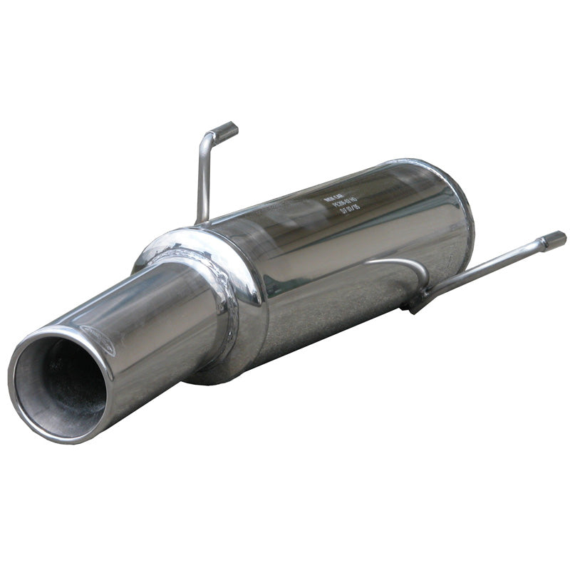 InoXcar, sportuitlaat, geschikt voor Peugeot 206 1.4 16v/XS (88HP) 2001- 102mm