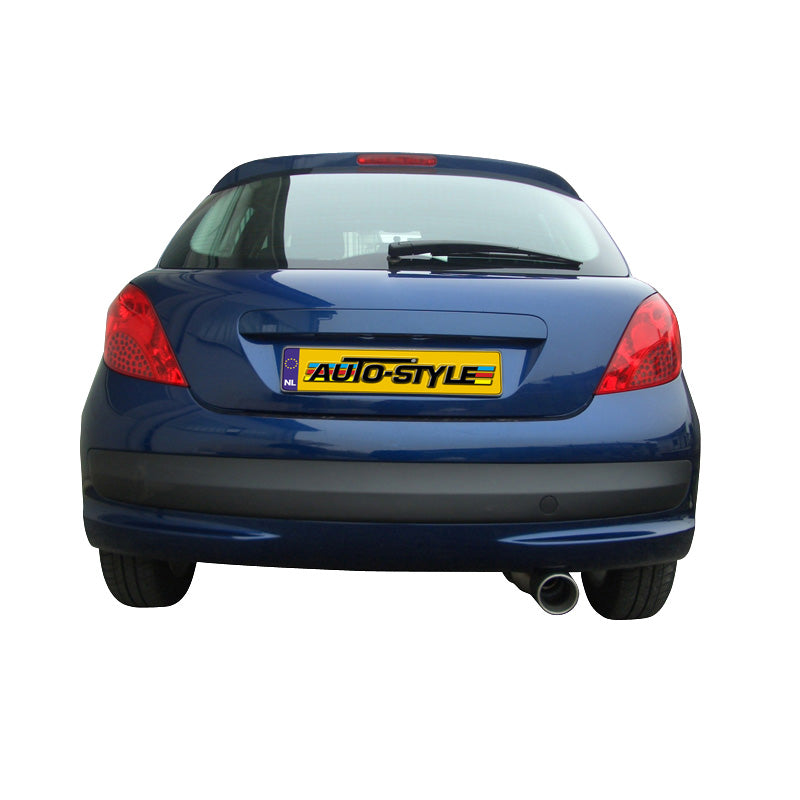 InoXcar, sportuitlaat, past op Peugeot 207 1.4 16v (90HP) 2006- 102mm