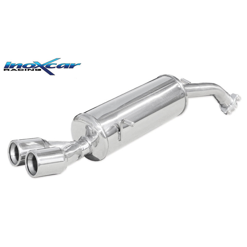 InoXcar, échappement sport, compatible avec Peugeot 208 1.6T 16v GTI 30TH 208hp 2015- 2x80mm