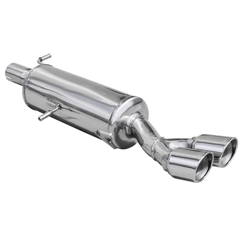 InoXcar, échappement sport, compatible avec Peugeot 308 1.6THP GTi (200HP) 2011-2013 Ø65mm 2x80mm X-Race