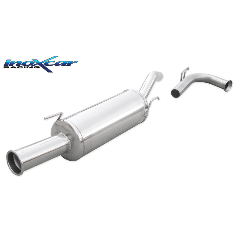 InoXcar, silencieux sport, compatible avec Renault Clio I 1.8 16v 135hp -1998 1x76mm Retro Style