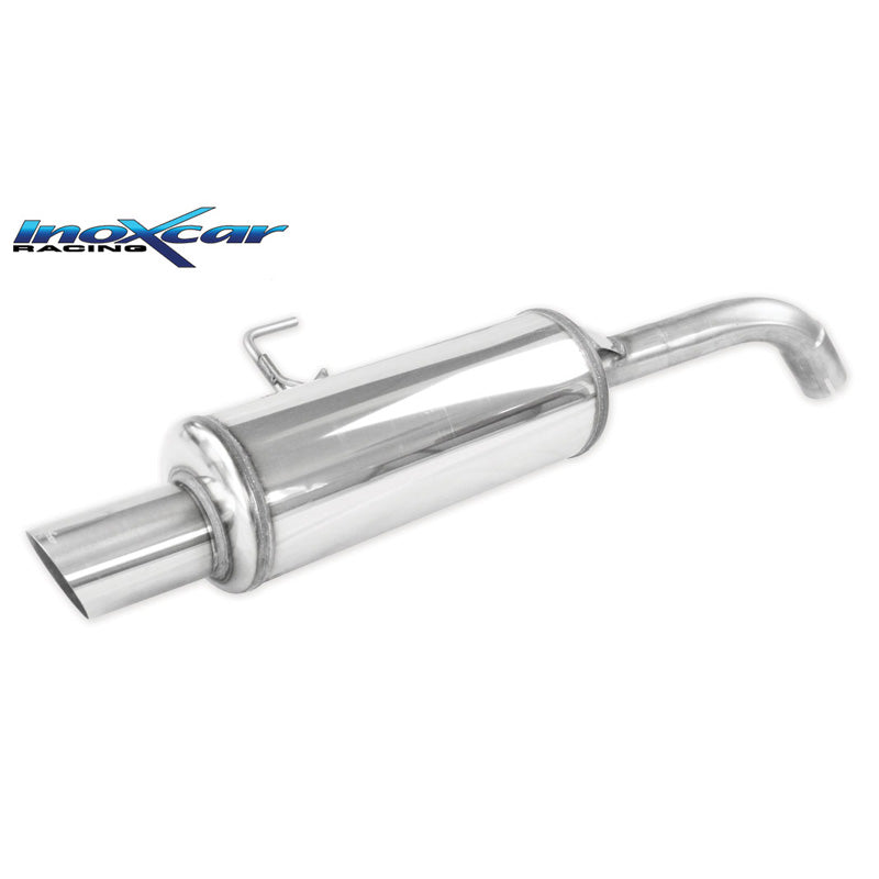 InoXcar, Sportsudstødning, passend voor Renault Clio II RS 2.0 Fase 1 172hp 2000-2001 1x90mm Rally