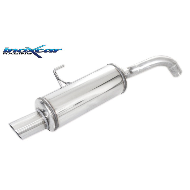 InoXcar, sportuitlaat, past op Renault Clio II RS 2.0 Phase 2 172hp 2002-2003 1x90mm Rally