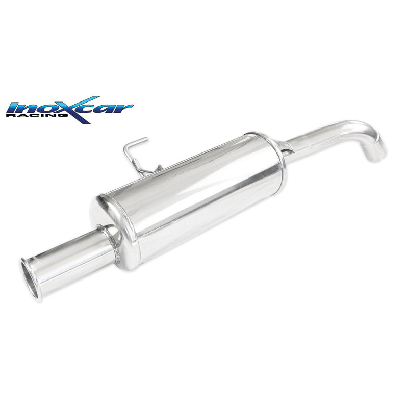 InoXcar, sportuitlaat, past op Renault Clio II RS 2.0 Phase 2 172hp 2002-2003 1x76mm Retrostijl