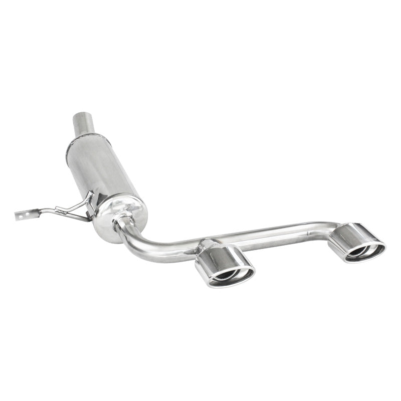 InoXcar, sports exhaust 'Center', fits Renault Megane II RS 2.0 16v 2004- 2x120x80mm