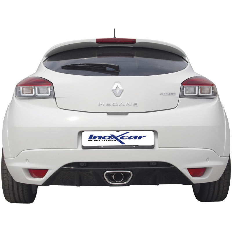 InoXcar, Sports exhaust 'Center', fits Renault Megane III RS 2.0T (250HP) 2010- (Ø63,5mm)