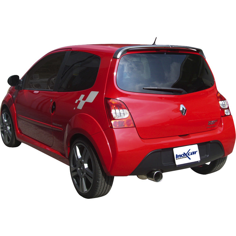 InoXcar, échappement sport, compatible avec Renault Twingo II RS Sport 1.6 16v (133HP) 2008- 102mm