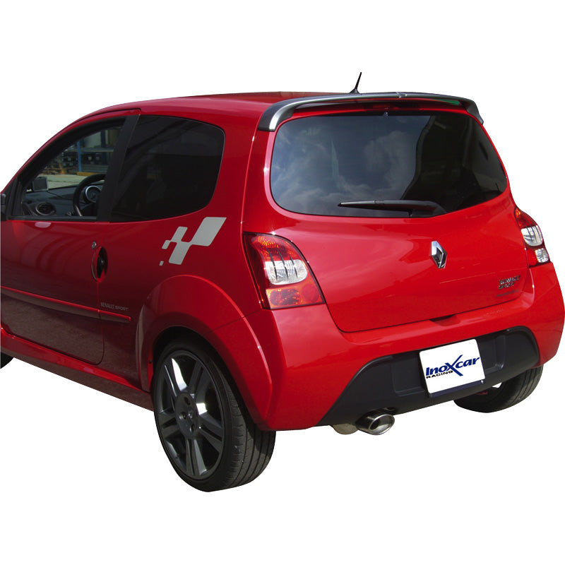 InoXcar, échappement sport, convient à Renault Twingo II RS Sport 1.6 16v (133HP) 2008- 120x80mm