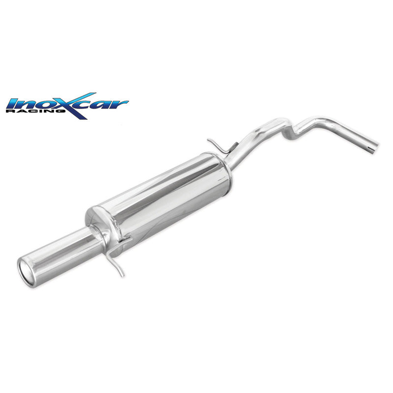 InoXcar, échappement sport, compatible avec Seat Ibiza 6K 1.9 TDI 90hp 1997-2000 1x80mm