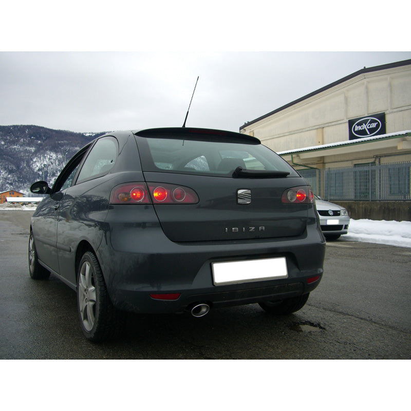 InoXcar, échappement sport, compatible avec Seat Ibiza 6L 1.4 16v (100HP) 2002- 120x80mm