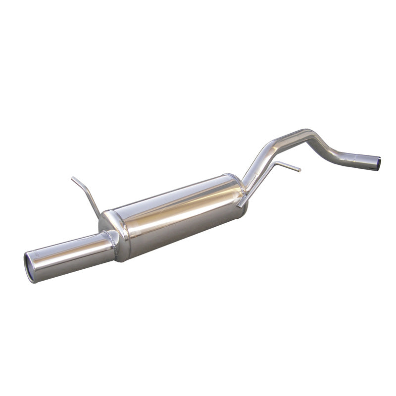 InoXcar, échappement sport, compatible avec Seat Ibiza 6L 1.9 SDi/TDi 2002- 80mm