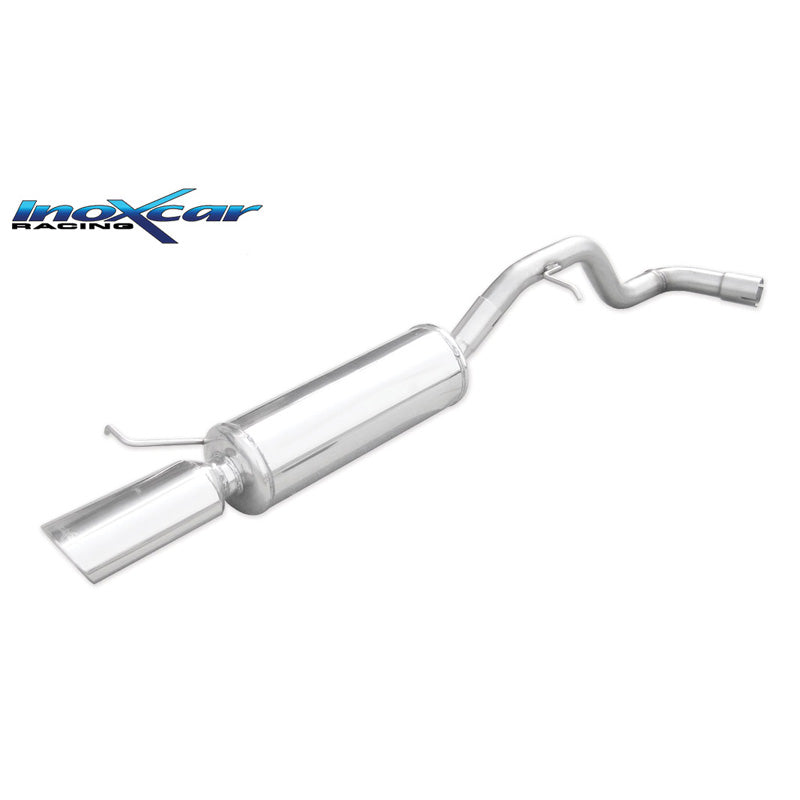 InoXcar, échappement sport, compatible avec Seat Leon 1M 1.9 TDI 130hp 2000- 1x120x80mm