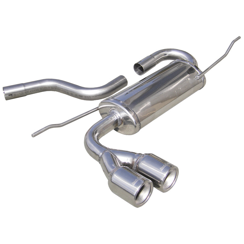 InoXcar, sportuitlaat, past op Seat Leon 1P 2.0 TFSi Cupra (240HP) 2005- 2x80mm