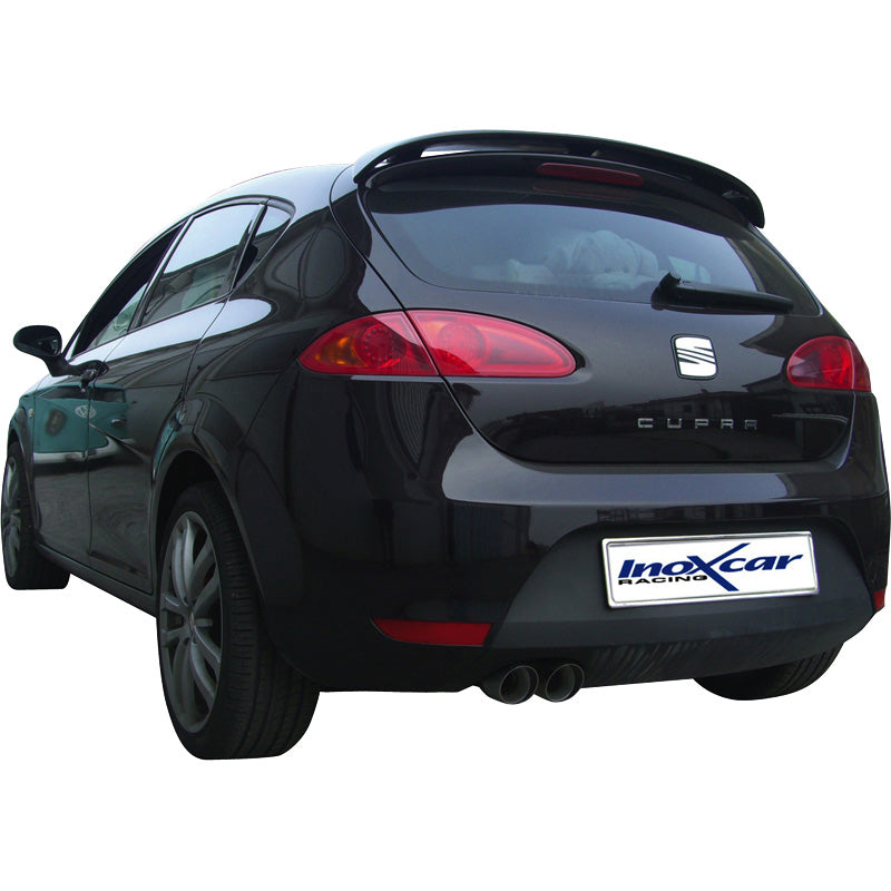 InoXcar, Sportsudstødning, past op Seat Leon 1P 2.0 TFSi Cupra (240HP) 2005- 2x76mm Racing