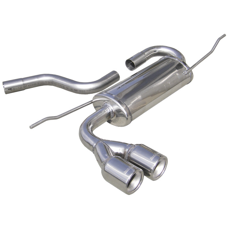 InoXcar, échappement sport, compatible avec Seat Leon 1P 1.4TSi (125HP) 2010- 2x80mm