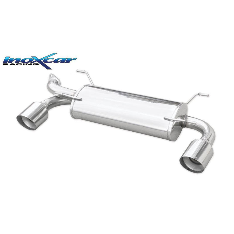 InoXcar, échappement sport double, compatible avec Subaru BRZ 2.0 (200hp) Facelift 2017- 1x102mm Racing