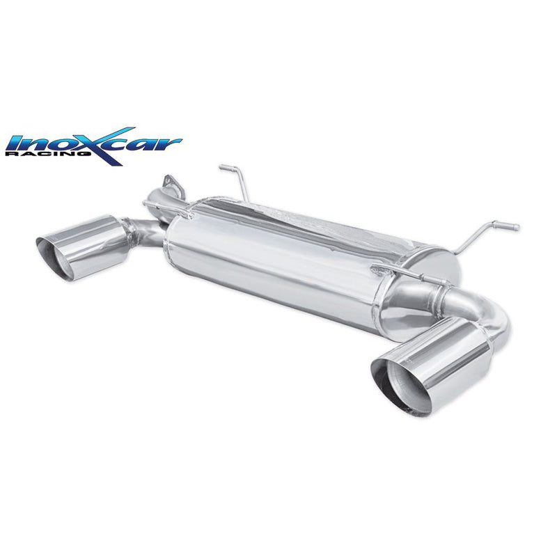 InoXcar, échappement sport double, compatible avec Subaru BRZ 2.0 (200hp) Facelift 2017- 1x114mm Racing
