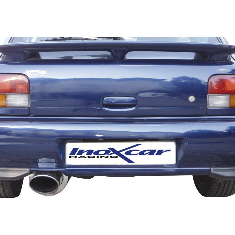 InoXcar, échappement sport, compatible avec Subaru Impreza 4WD 2.0 GT-Turbo -2000 150x105mm