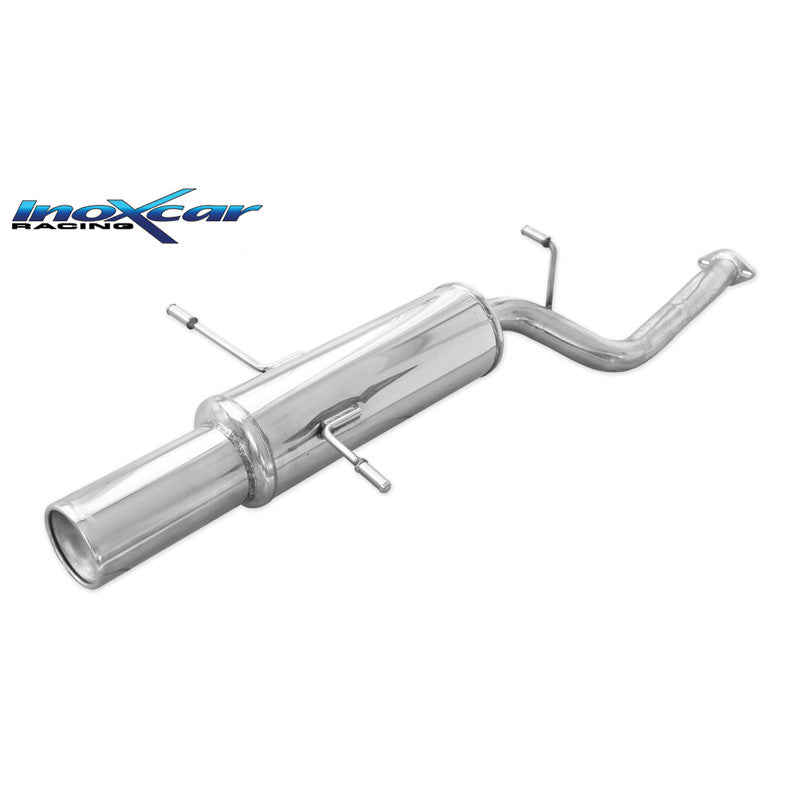 InoXcar, Sport exhaust, fits Subaru Forester 2.0 16v LX 125hp 1998- 1x102mm