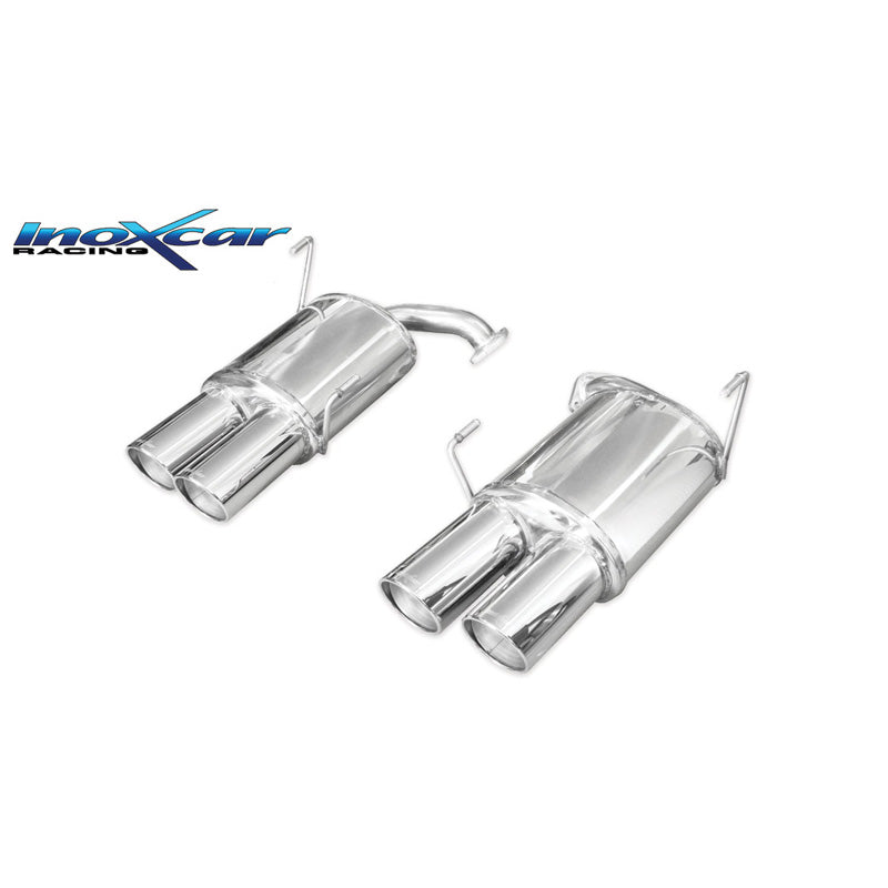 InoXcar, Dubbele sportuitlaat, past op Subaru Impreza 2.5T WRX STi 10MY 300hp 2010-2013 2x100mm X-Race