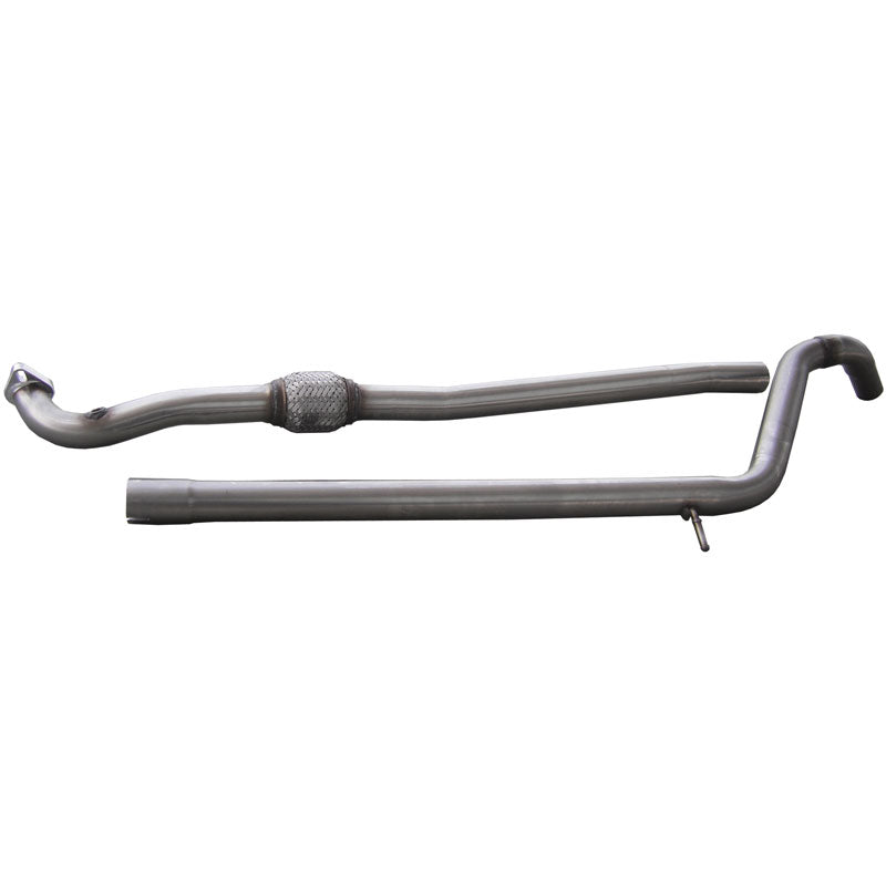 InoXcar, Center pipe, fits Fiat 500 Abarth 1.4T-Jet (135-160HP) 2008- + Cabrio 2010- (Ø48mm)