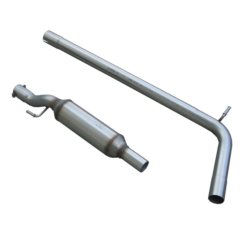 InoXcar, Middle muffler, Fits Volkswagen Polo 6R GTi 1.4 16v TSi (180HP) 2010- (Ø55mm)