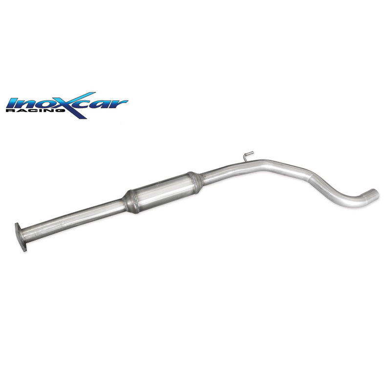InoXcar, silencieux intermédiaire, compatible avec Fiat Punto EVO 1.4T MultiAir 165hp 2010- Ø55mm