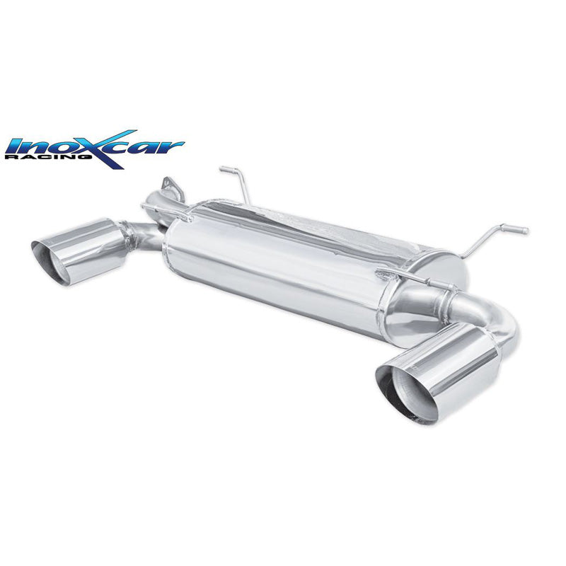InoXcar, double échappement sport, compatible avec Toyota GT86 2.0 (200 ch) Facelift 2017- 1x114mm Racing
