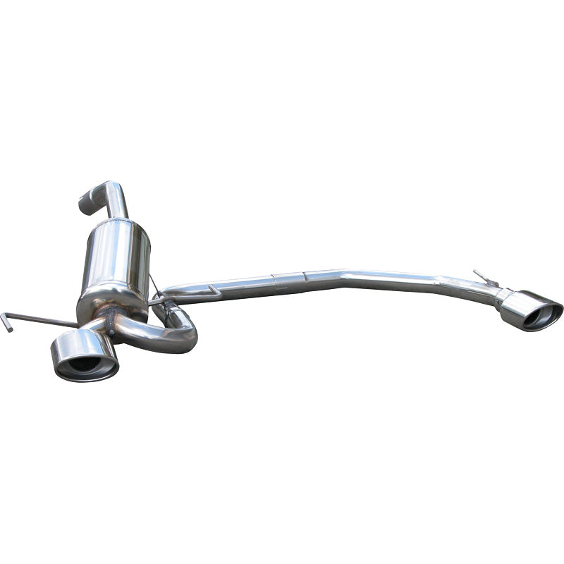 InoXcar, Dual sports exhaust, fits Alfa Romeo 147 2.0 TS (150HP) 2001- Left/Right 120x80mm