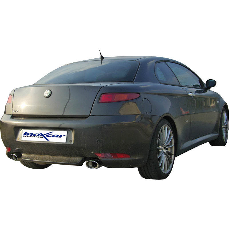 InoXcar, Dual sports exhaust, fits Alfa Romeo GT 1.9 MJET 2004- Left/Right 120x80mm
