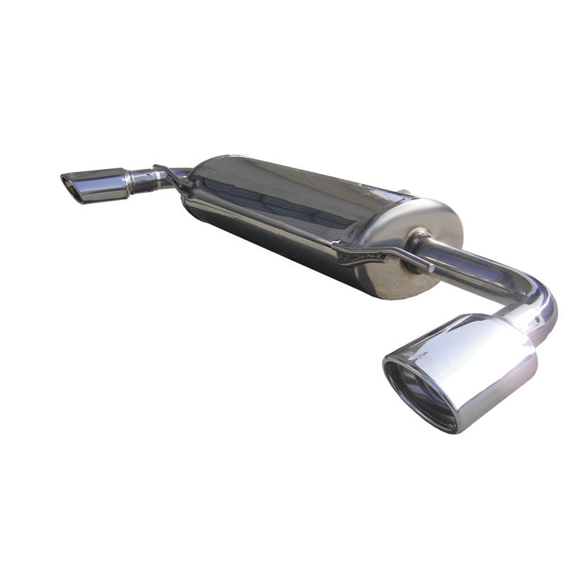 InoXcar, Sports exhaust, fits Audi TT (8J) 2.0 TFSI 200hp 2006- Duplex 1x120x80mm Oblique