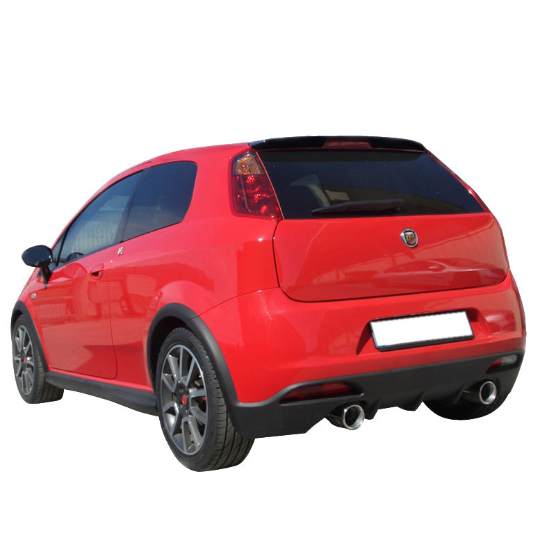 InoXcar, Dubbele sportuitlaat, past op Fiat Grande Punto 1.4 Turbo Abarth 2006- Links/Rechts 102mm